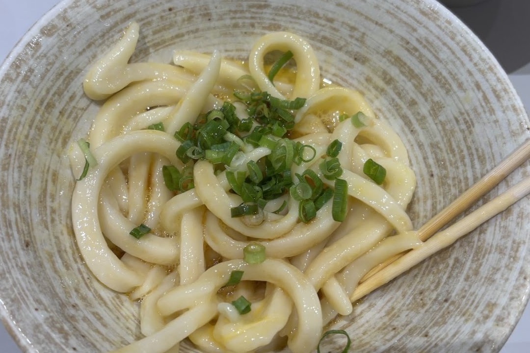 A bowl of freshly made Sanuki udon